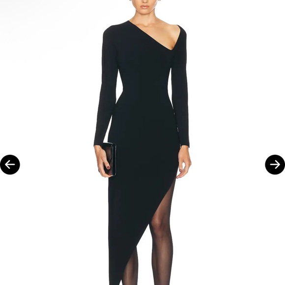 Alexander Wang Black Asymmetrical Dress